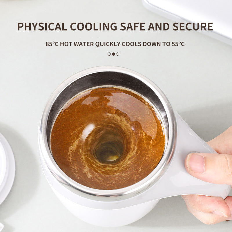 Rechargeable Automatic Self-Stirring Coffee Cup – Electric Magnetic Mixer Mug