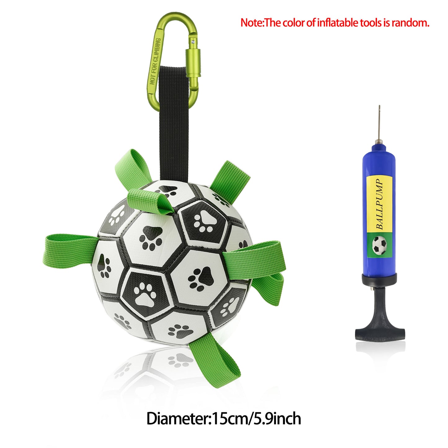 Interactive Dog Soccer Ball – Durable Football Training Toy for Large Dogs & Outdoor Play