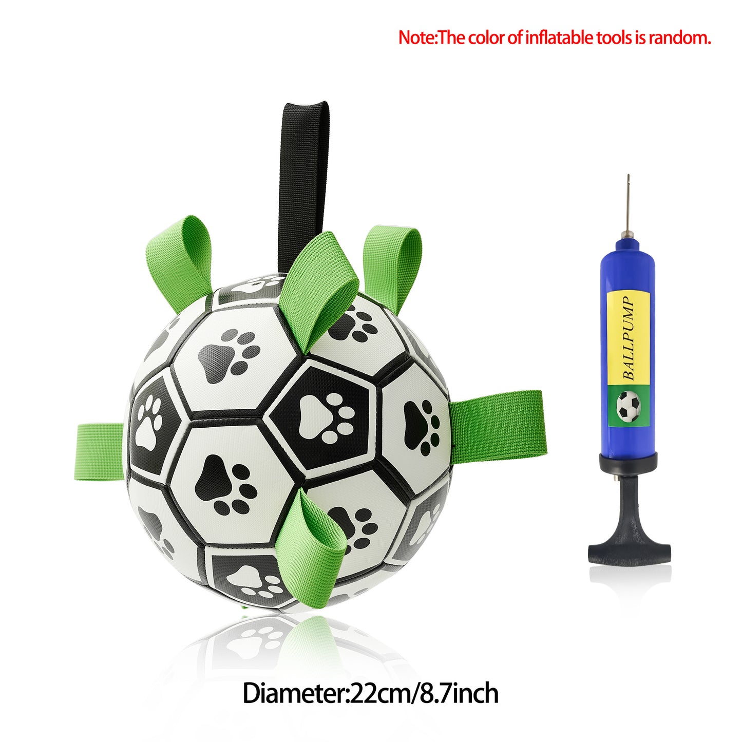 Interactive Dog Soccer Ball – Durable Football Training Toy for Large Dogs & Outdoor Play
