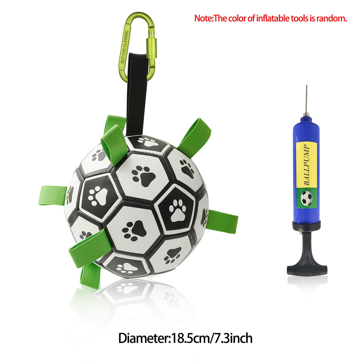 Interactive Dog Soccer Ball – Durable Football Training Toy for Large Dogs & Outdoor Play