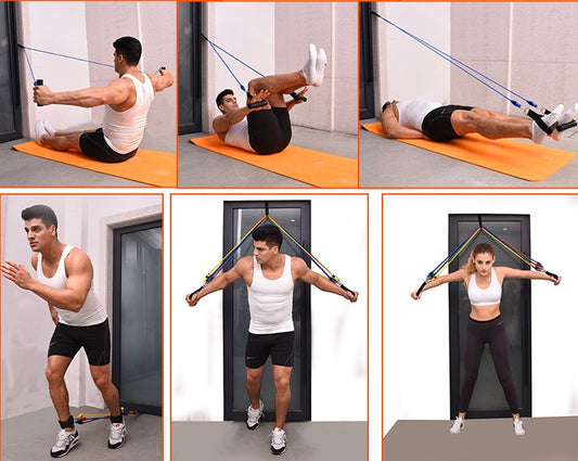 Portable Fitness Rally – Resistance Band Strength Trainer for Home & Travel Workouts