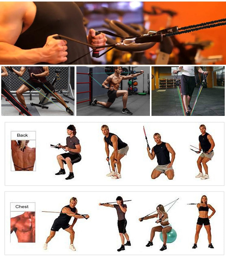 Portable Fitness Rally – Resistance Band Strength Trainer for Home & Travel Workouts
