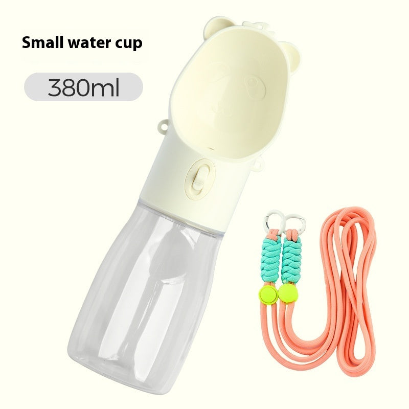 2-in-1 Portable Dog Water Bottle & Food Container – Outdoor Pet Feeder Leak-Proof