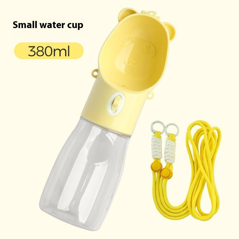 2-in-1 Portable Dog Water Bottle & Food Container – Outdoor Pet Feeder Leak-Proof
